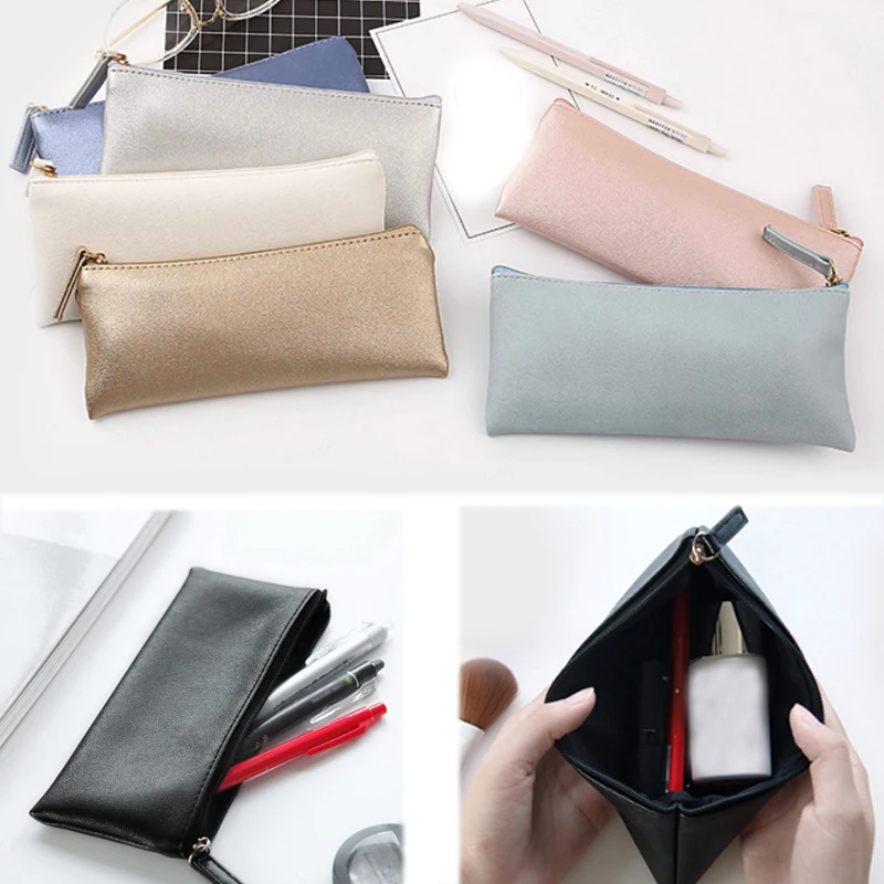 1 шт. пенал из ПУ кожи для хранения монет и карандашей|Хранилище дома офиса| |