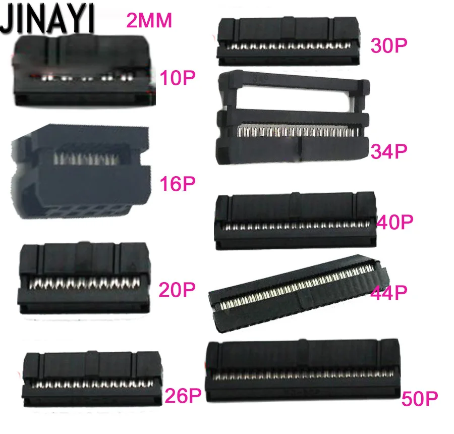 100 шт. 2 0 мм FC 10P 16p 20p 26p 30p 34p 40p 44p 50p IDC JTAG Коннектор 3 в 1 | Обустройство дома