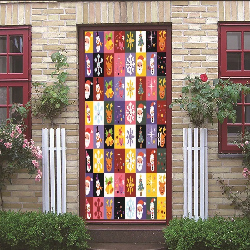Door Stickers Прямая поставка 3D английские буквы наклейка на дверь для гостиной спальни DIY ПВХ самоклеющиеся обои водонепроницаемый Фреска Наклейка - Цвет: Door Stickers