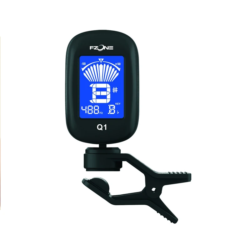 FT-Q1 электронный тюнер для хроматической гитары бас скрипки укулеле ЖК-тюнер