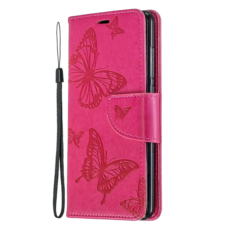 

For Nokia 5.1 2018 Case Cover Embossed Butterfly Filp Stand PU Leather Wallet With Card Slot Design For Nokia 5.1(2018)