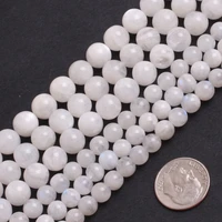 6mm 8mm natural stone rainbow moonstone round beads for jewelry making strand 15 diy loose bead for bracelet necklace making
