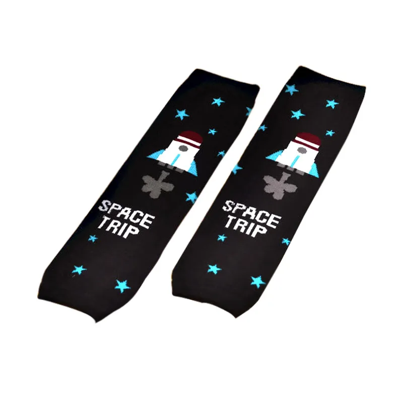 Детские гетры для девочек и мальчиков хлопковые полосатые в мультяшном стиле