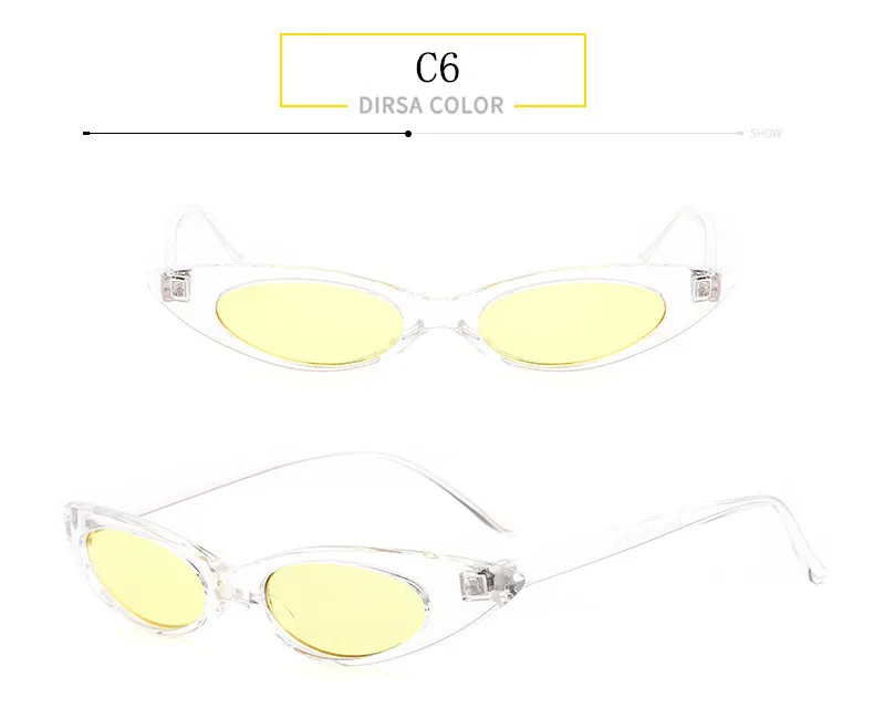 ZXWLYXGX милые сексуальные женские солнцезащитные очки CatEye, женские брендовые винтажные маленькие круглые солнцезащитные очки, женские Овальные очки UV400