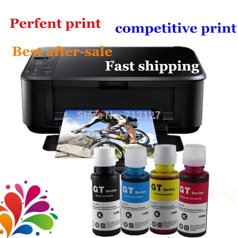YI LE Цай совместимый 400 мл Краска для волос комплект пополнения чернил для hp 655 5820 Ink Advantage 3525 4615 4625 5525 6520 6525 принтер