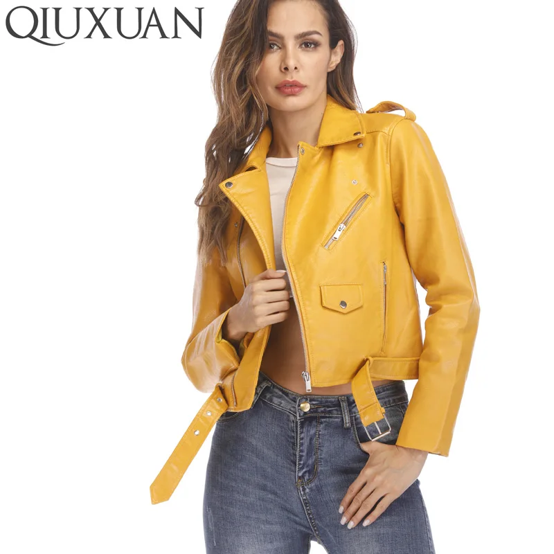 QIUXUAN Новая Осенняя уличная женская верхняя одежда Весенняя модная короткая
