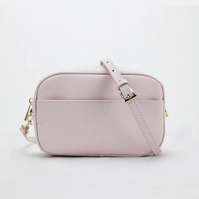 Pink smaller Monogrammed модный из кусочков кожи женская сумка через плечо с клапаном женская маленькая квадратная сумка через плечо saffiano Кожаная сумка-мессенджер - Цвет: Pink smaller