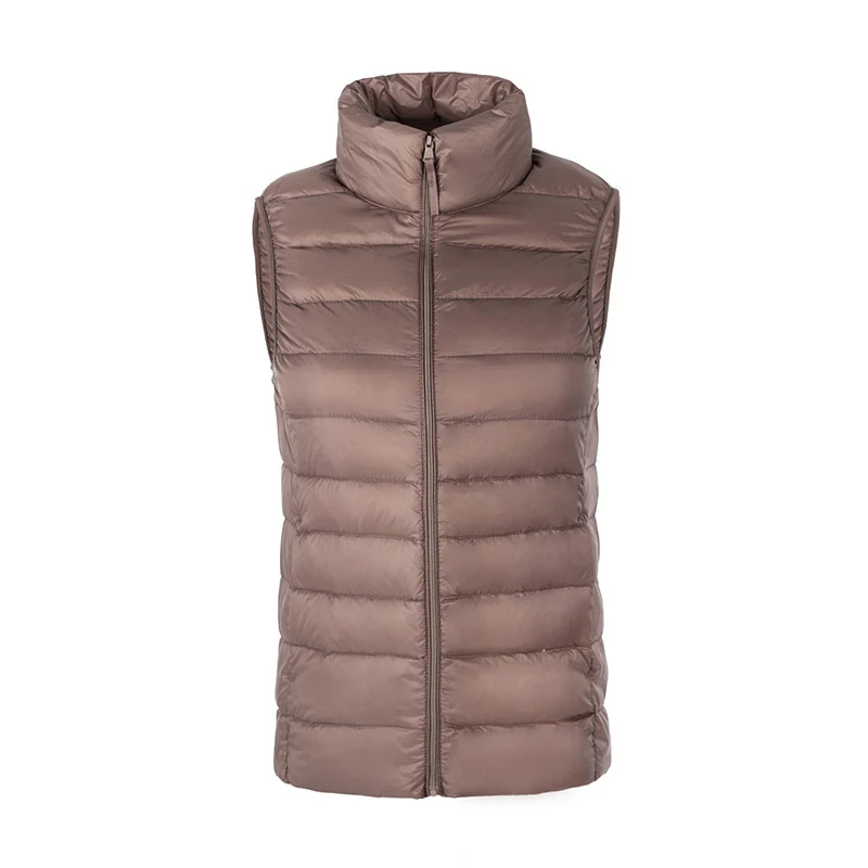 Женская куртка без рукавов новая осенне-зимняя ультра легкая на белом утином