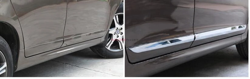 ABS Chrome Plastic Body Side Door Molding Trim 4pcs for VOLVO XC60 2014 2015 2016 2017 | Автомобили и мотоциклы