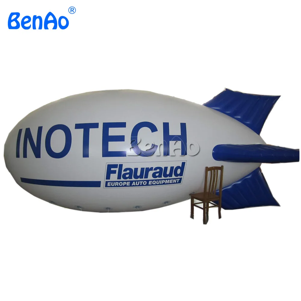 

AO122 Free shipping BENAO 4m Cheap inflatable advertising balloons / big inflatable air blimp/ air ship/ helium balloon for sale