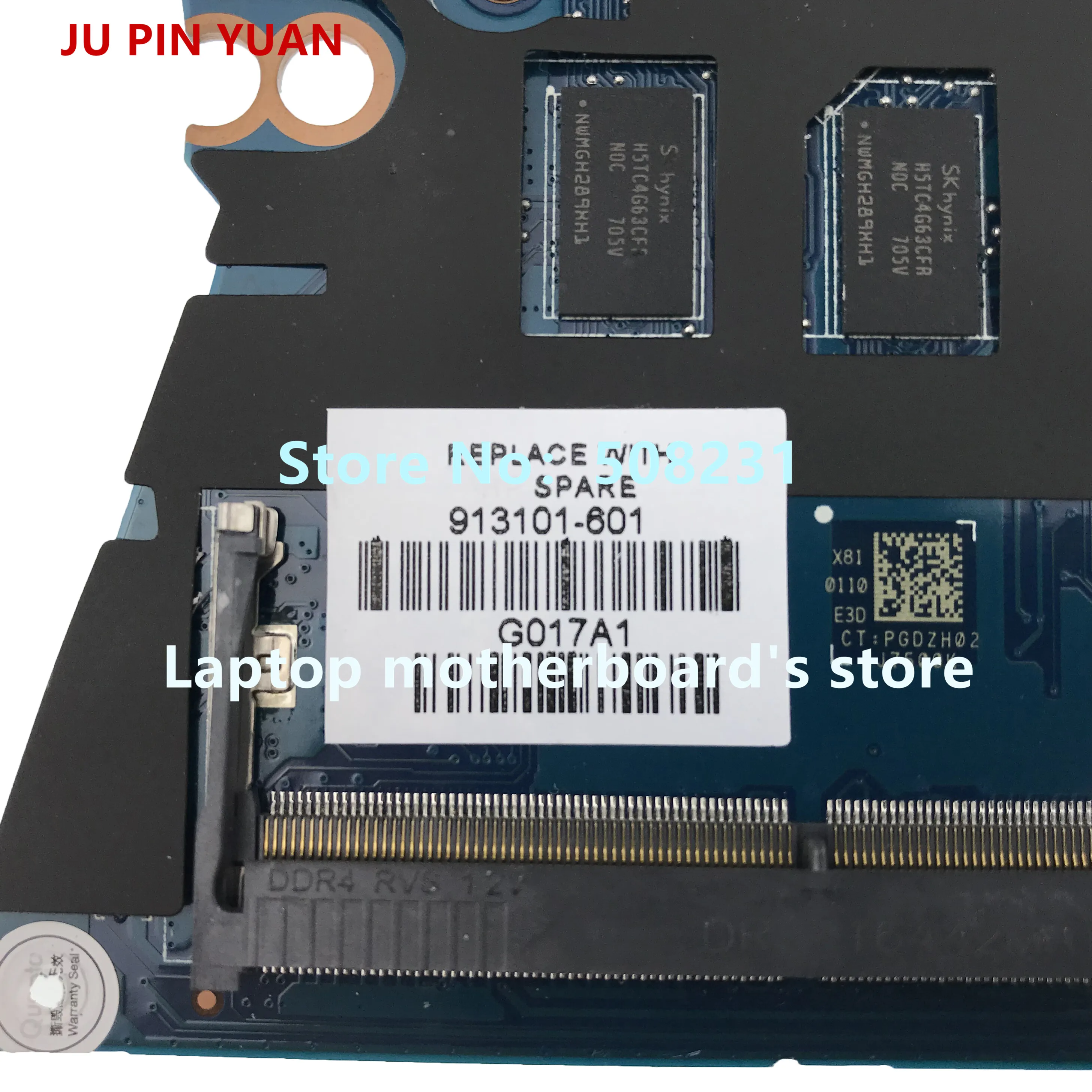 Ju pin yuan 915468-601 915468-001 аккумулятор большой емкости DAG37DMBAD0 материнская плата для ноутбука для женщин, hp ноутбук 17-W 17-AB Тетрадь ПК 1050 2 Гб i5-7300