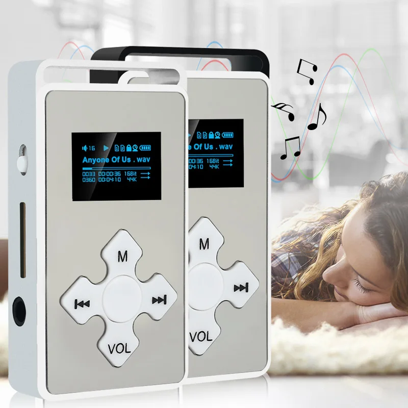 BCMaster Лидер продаж мини MP3 плеер с ЖК-экраном Поддержка 16 Гб Micro SD TF карта модный Мини Спортивный музыкальный плеер Рождественский подарок
