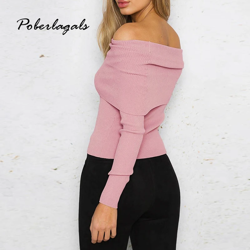 Осенняя зимняя вязаная одежда свитер для женщин свитера ретро вязаный от плеча