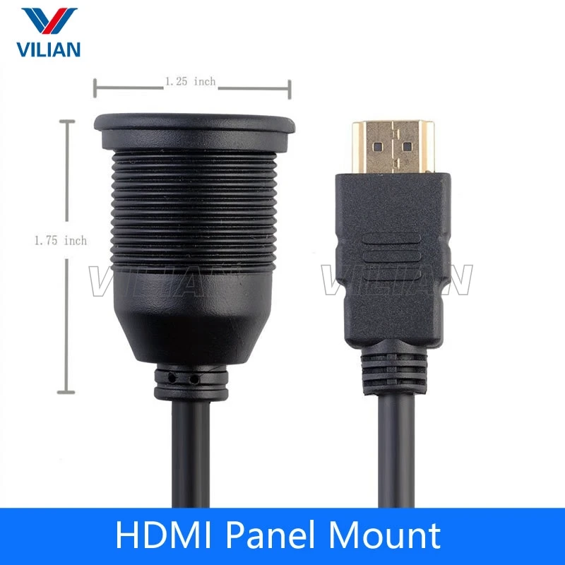 HDMI водонепроницаемый монтажный удлинитель для мужчин и женщин 1 м грузовика