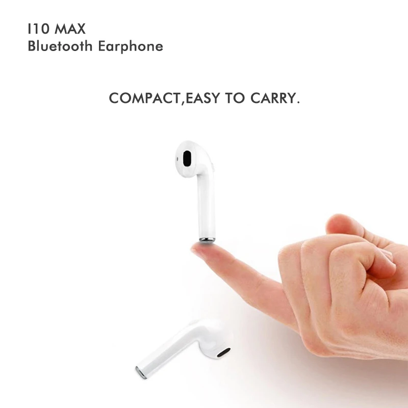 Беспроводная гарнитура i10 Max TWS Bluetooth двойной наушник бизнес с зарядным чехлом для