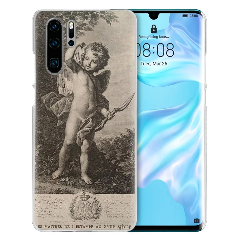 Художественный чехол Angel Cupid для huawei P20 P30 P Smart Nova 4 3i P10 P9 P8 mate 10 20 lite Pro Mini, жесткий чехол для телефона из поликарбоната
