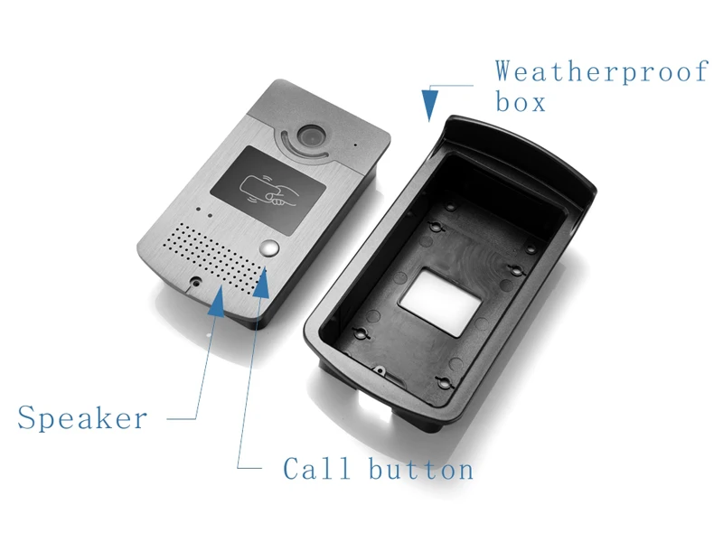 RAYKUBE RFID система контроля допуска к двери с видео дверной телефон Электрический дверной замок RFID считыватель Домашняя безопасность полный комплект