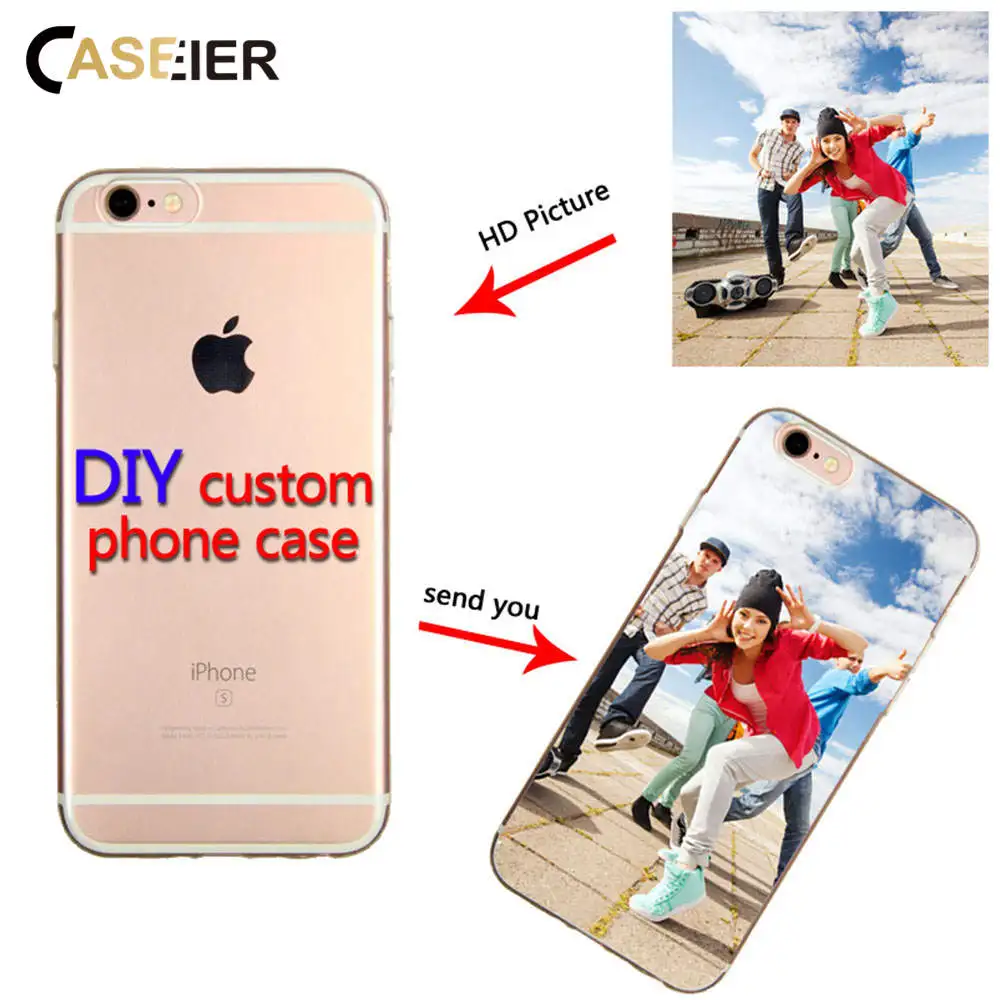 CASEIER DIY заказной чехол с принтом для iPhone X 7 8 6 6S Plus XR XS MAX Роскошный телефона Samsung Huawei