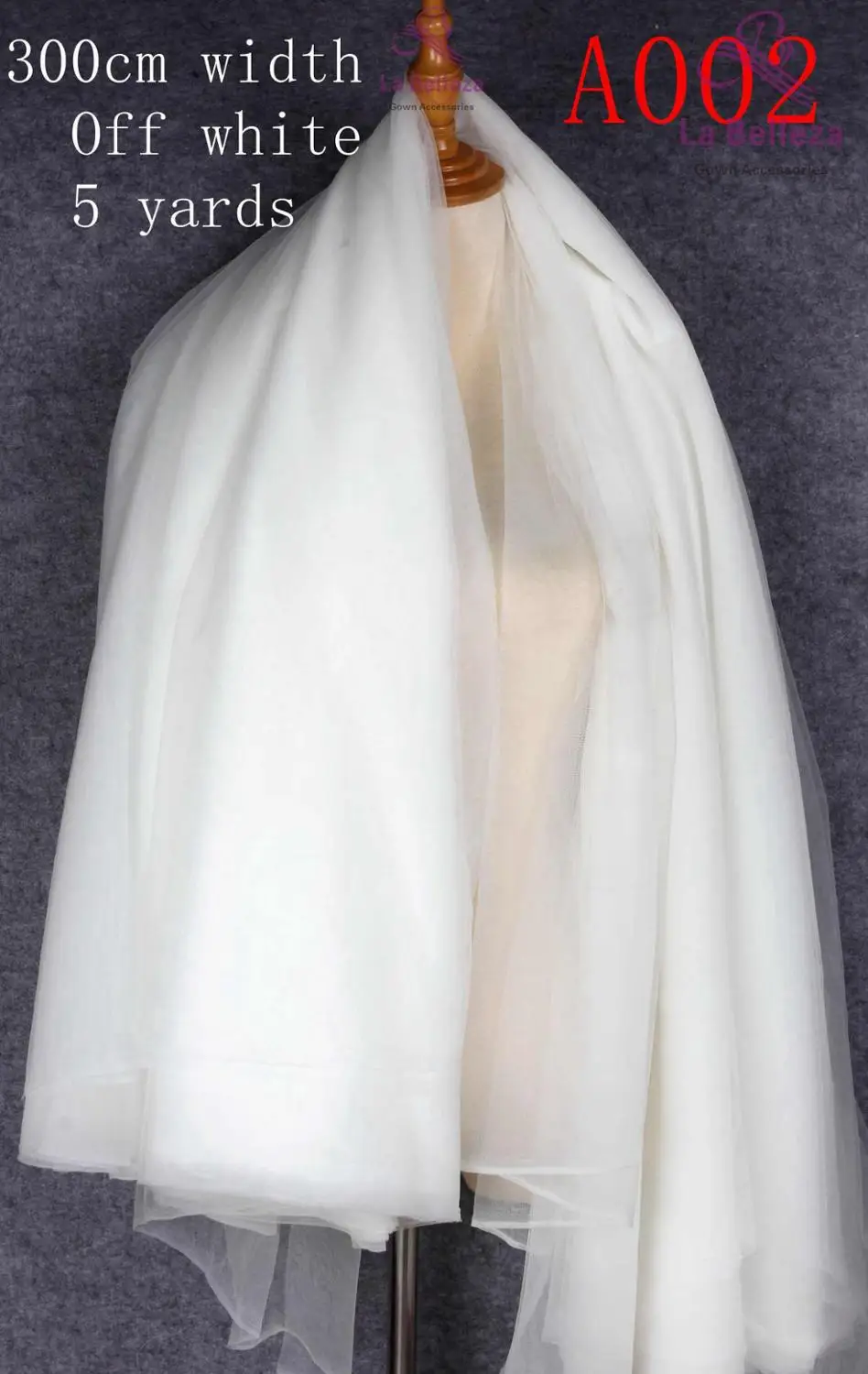 Off white La Belleza 6" ширина тюль 95 цветов Высокое качество мягкая висячая сетка для подкладки/Фата невесты - Цвет: Off white