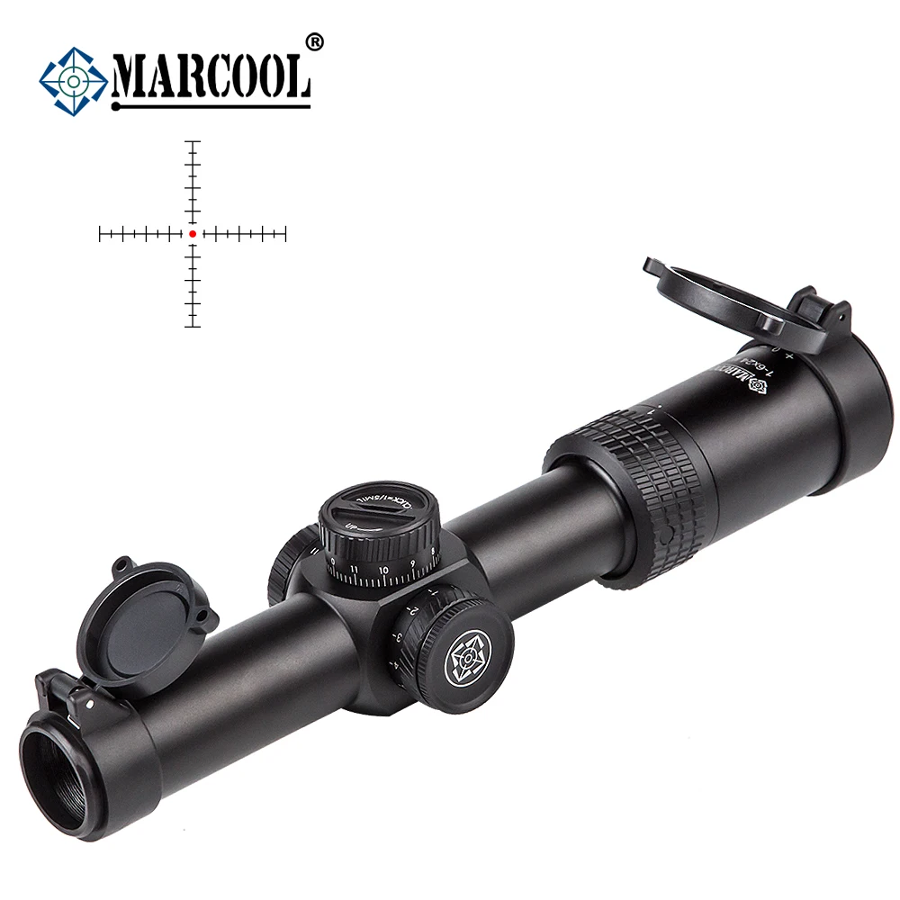 Подлинный Marcool 1 6x24 IR охотничий прицел вторая фокальная плоскость красная точка