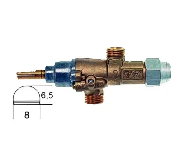 Газовый кран BERTO'S PEL Тип 20S газовый вход M16x1.5 (трубка 10 мм) 7989B 3|Запчасти для