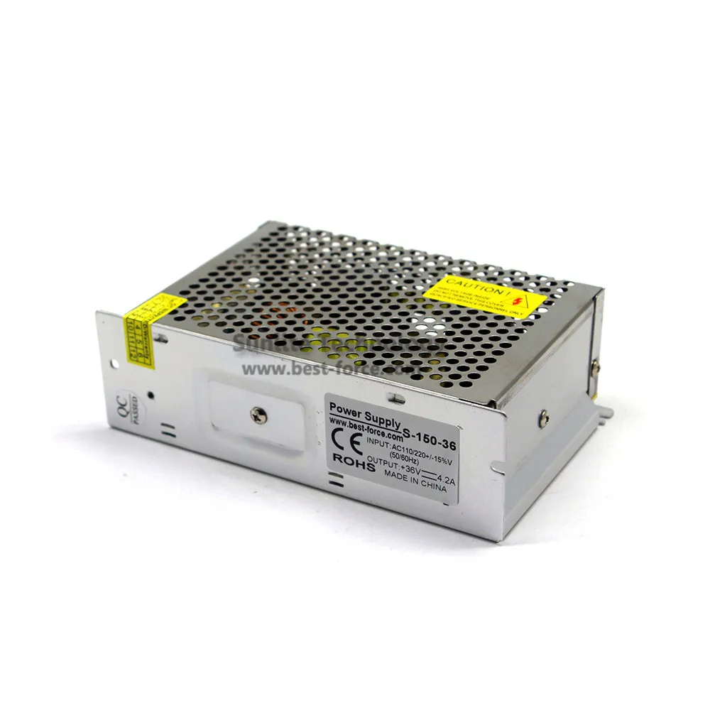 Регулируемый 36V 4.2A 150W импульсный источник питания 110V 220V AC к Dc36v для CNC CCTV 3D принтер