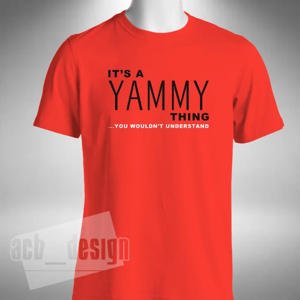 Мужская Летняя хлопковая футболка модная мужская с надписью It A Yammy Thing для
