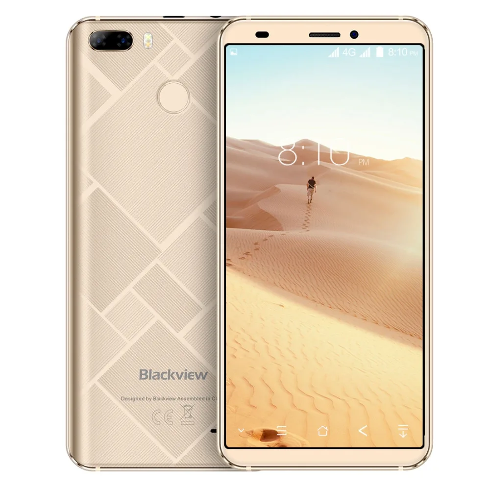 Оригинальный мобильный телефон Blackview S6 5 7 дюймов 18:9 HD + Full Sceen 2 ГБ 16 Гб MT6737VWH