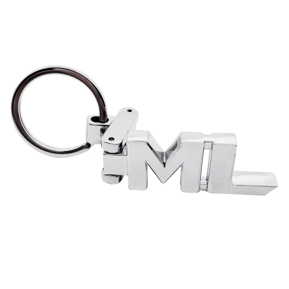 Автомобильный брелок для ключей 3D ML логотип Стайлинг Mercedes Benz AMG W176 W201 W203 W204 W211 W212