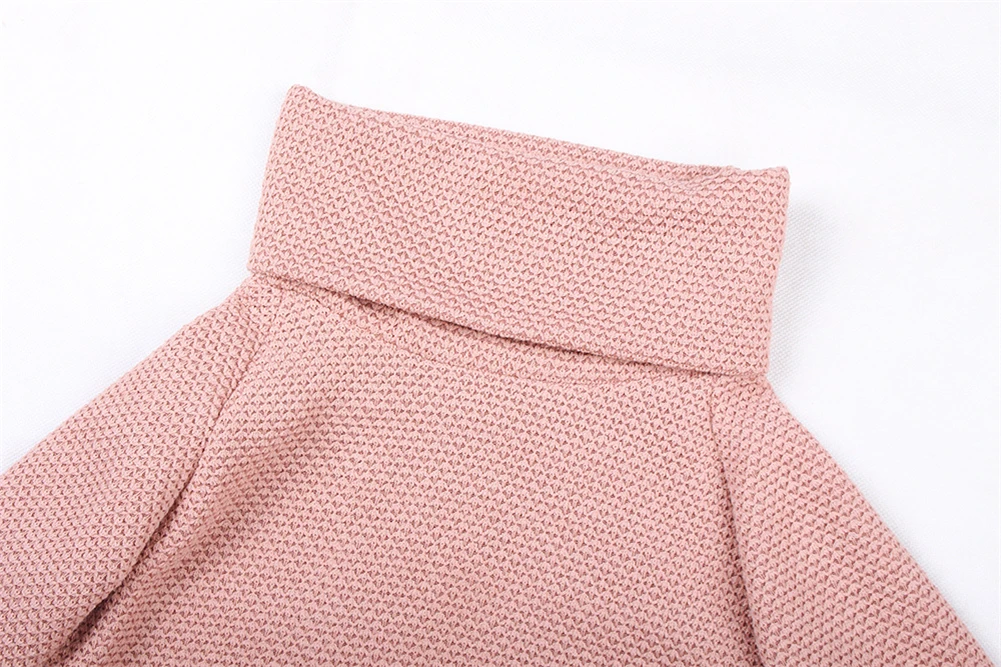 Sweaters Female Winter 2020 New Sexy Turtleneck Pullover Jumper Split Long Clothing For Ladies Fashion Women Sweater | Женская одежда