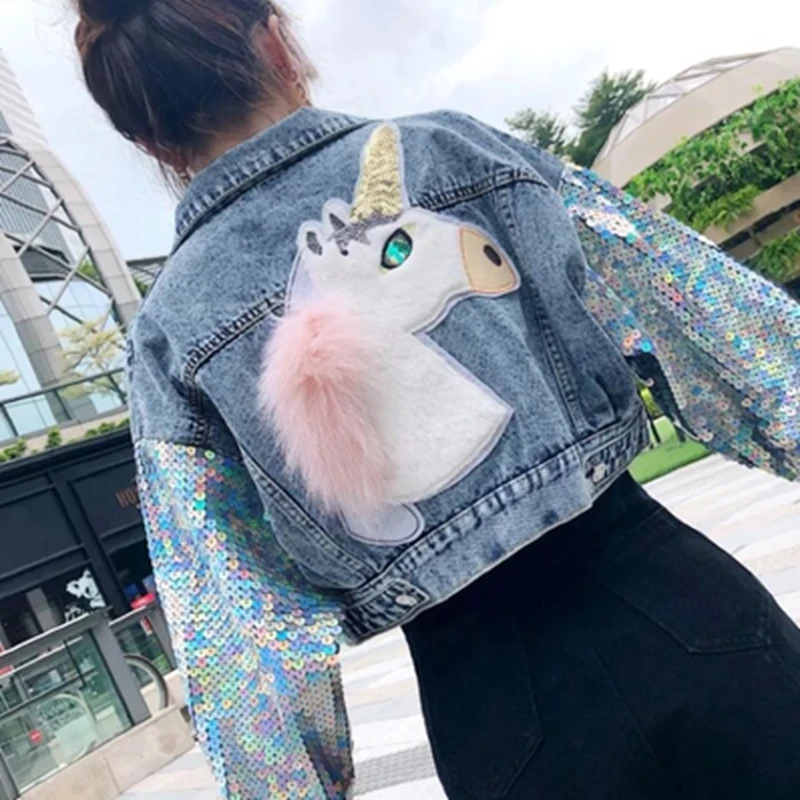 Осенняя женская джинсовая куртка повседневная Уличная BF Harajuku стиль свободные