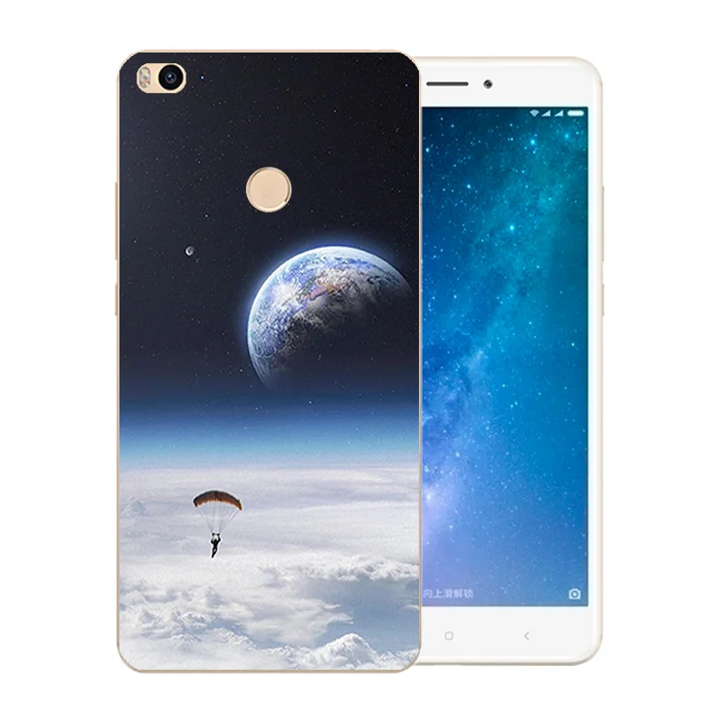 6 44 дюймов для Xiaomi Mi Max 2 чехол с рисунком космический мир мягкая ультра тонкая