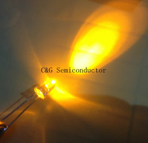 20 шт. 5 мм оранжевый Янтарный светодиод ультра яркие излучающие диоды