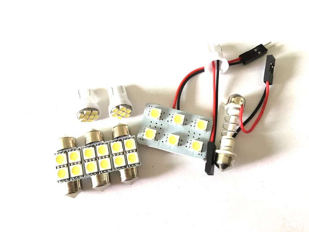 6 шт. Белый светодиодный комплект для интерьера посылка Toyota Yaris Sedan Avanza 4Runner Celica