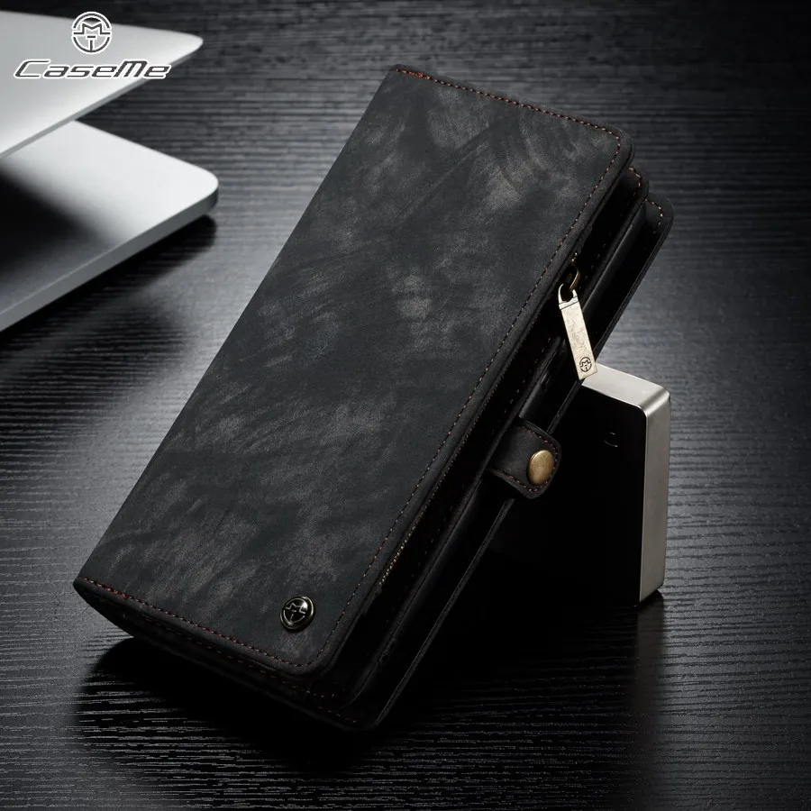 Black Чехол Me, чехол для телефона samsung Galaxy Note 9, чехол для samsung note 9, многофункциональный кошелек, кожаный чехол на магните - Цвет: Black