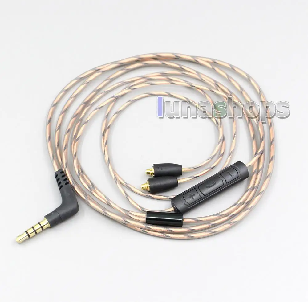 LN004900 с микрофоном Дистанционного наушники регулировкой громкости DIY Кабель для
