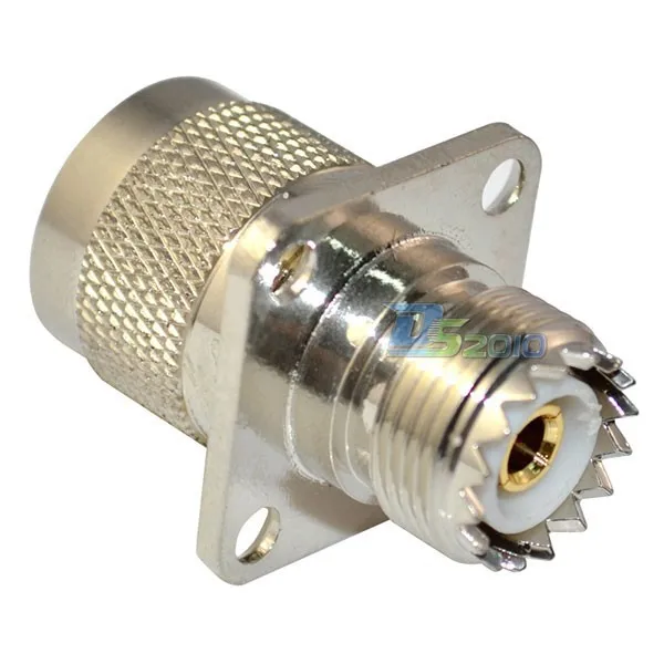 Высокое качество yuhf Женский SO239 Jack к UHF мужской PL259 4 отверстия фланец разъем РЧ коаксиального адаптера
