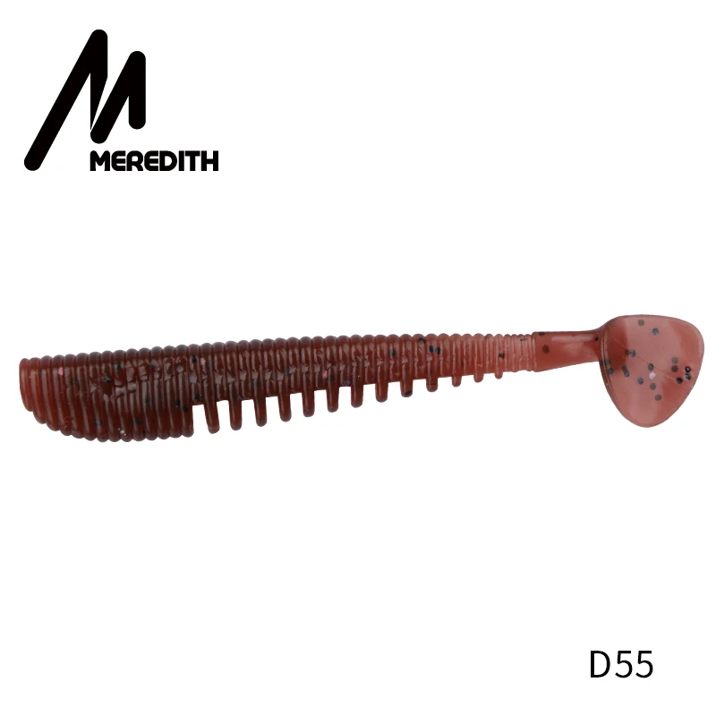 D55 MEREDITH Awaruna рыболовные приманки 95 мм 5,1 г 5 шт. искусственные приманки воблеры Shad Carp Силиконовые мягкие приманки для рыбалки - Цвет: D55