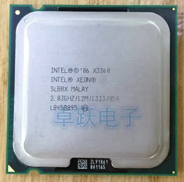 Оригинальный процессор Intel Xeon X3360 четырехъядерный 2 83 ГГц LGA 775 95 Вт 12 м кэш сервер