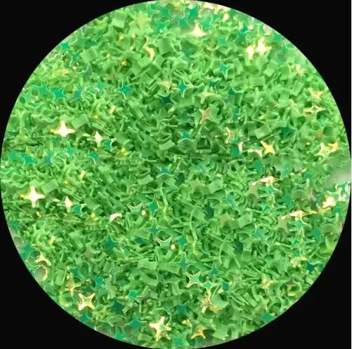 ab green golden Pailetten 4 мм Крест Звезда ногтей пайетки для рукоделия Сверкающая Звезда Сердце Сакура блесток пайетки DIY маникюр Дизайн ногтей Декор 20 г - Цвет: ab green golden