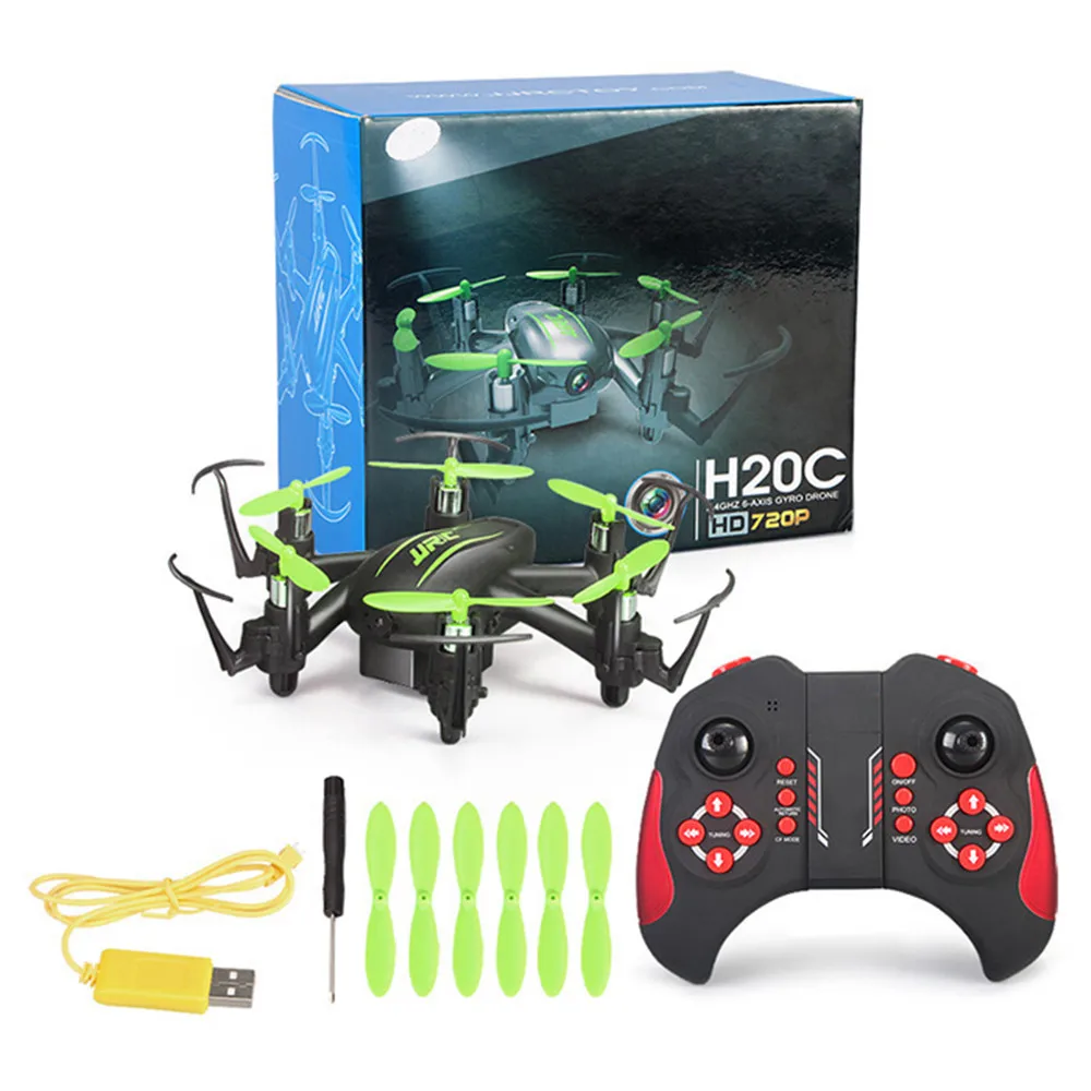 Просвет JJRC H20C мини дрона с дистанционным управлением 2.0MP Камера 2 4G 4CH RC