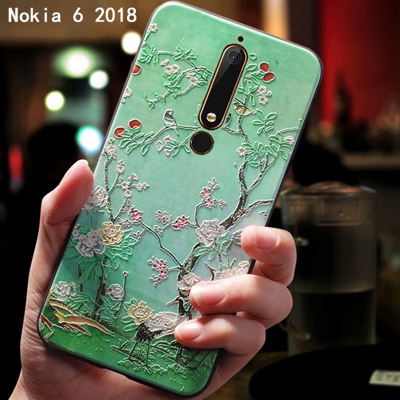 YonLinTan силиконовый 3d чехол для NOKIA 6 2017 5 Nokia6 2018 1 Оригинальный Роскошный телефона