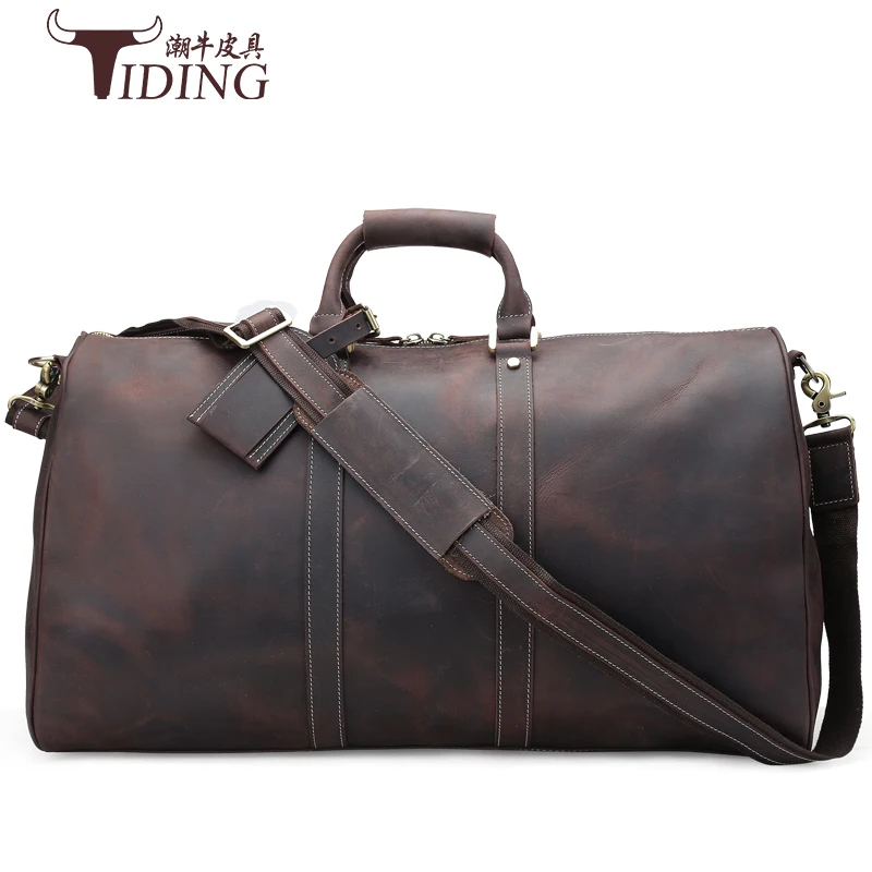 Мужская Дорожная сумка вместительная из натуральной кожи| |