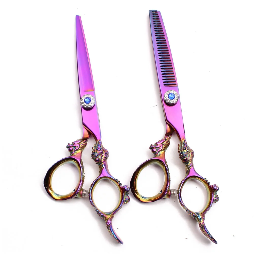 50Pcs 5.5In. Customized Brand 440C Cutting Scissors Thinning Shears Professional Hairdreser's Salon Hair C9004 | Красота и