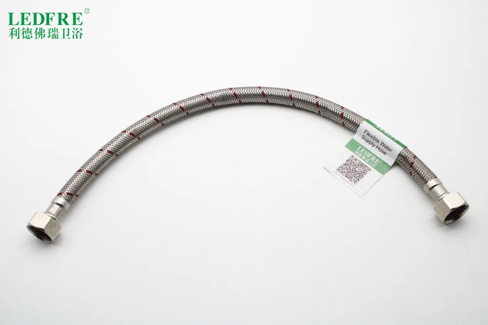 LF15001B 1/" 3/8" 304 из нержавеющей стали плетеный шланг кран линия подачи соединяет трубы кран соединитель ванной водопроводный шланг