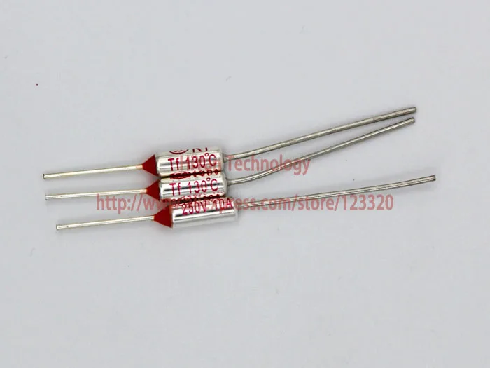 

(20pcs/lot) RY130 TF 130 Degree Celsius 130C 10A 250V Temperature Thermal Fuse