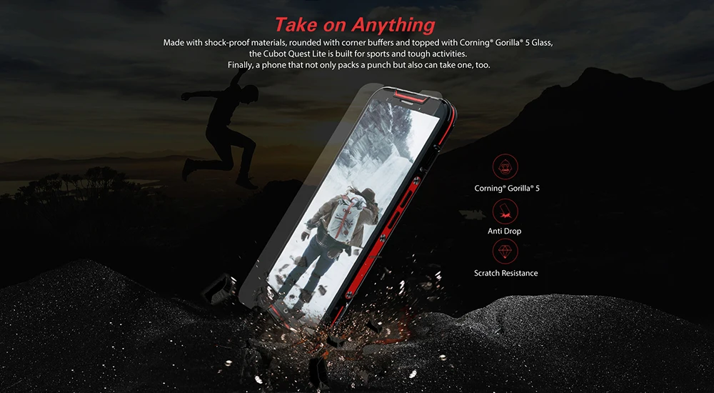 Cubot Quest Lite Android 9,0, 3 ГБ, 32 ГБ, MT6761, четырехъядерный спортивный телефон, 5,0 дюймов, IP68, водонепроницаемый, для лица, ID, 5 P, объектив, две камеры, Celular