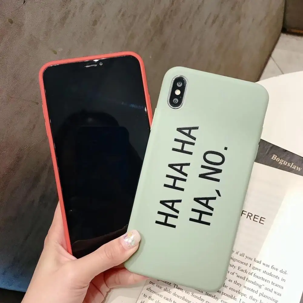 Чехол для телефона HAHAHAHA NO HlariousCreative Jacinth Lime Green противоударный iPhone 6/S 7 8 Plus X XR XS XSMAX |