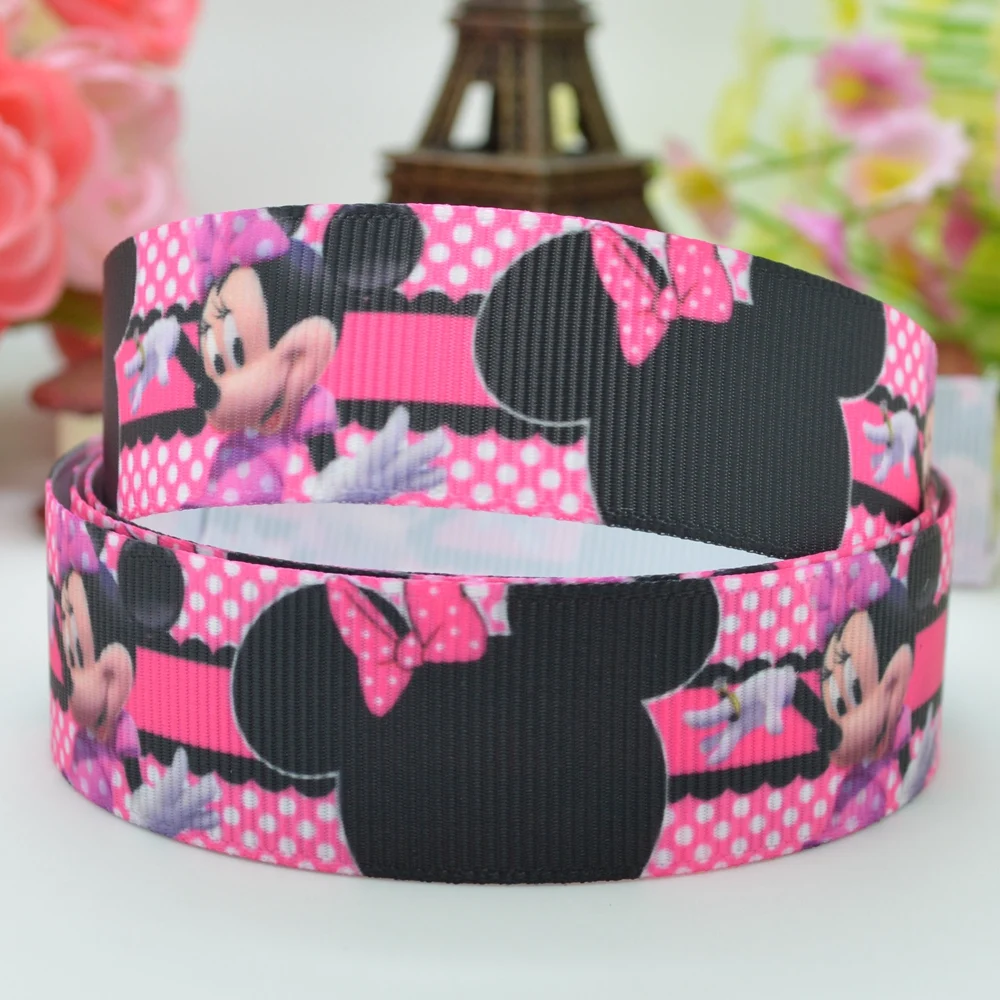 DUWES 7/8 &quot22 мм 2 5 10 20 50 ярдов Микки Минни Звездные войны печатных grosgrain ленты hai rbow DIY