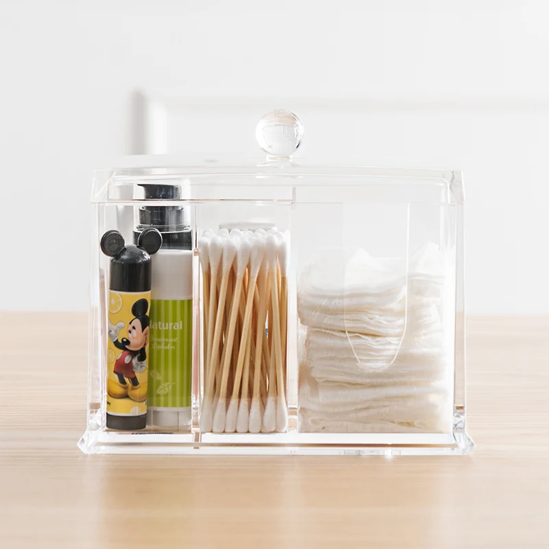 Акриловый Органайзер для косметики органайзер в ванную комнату 3 отделения